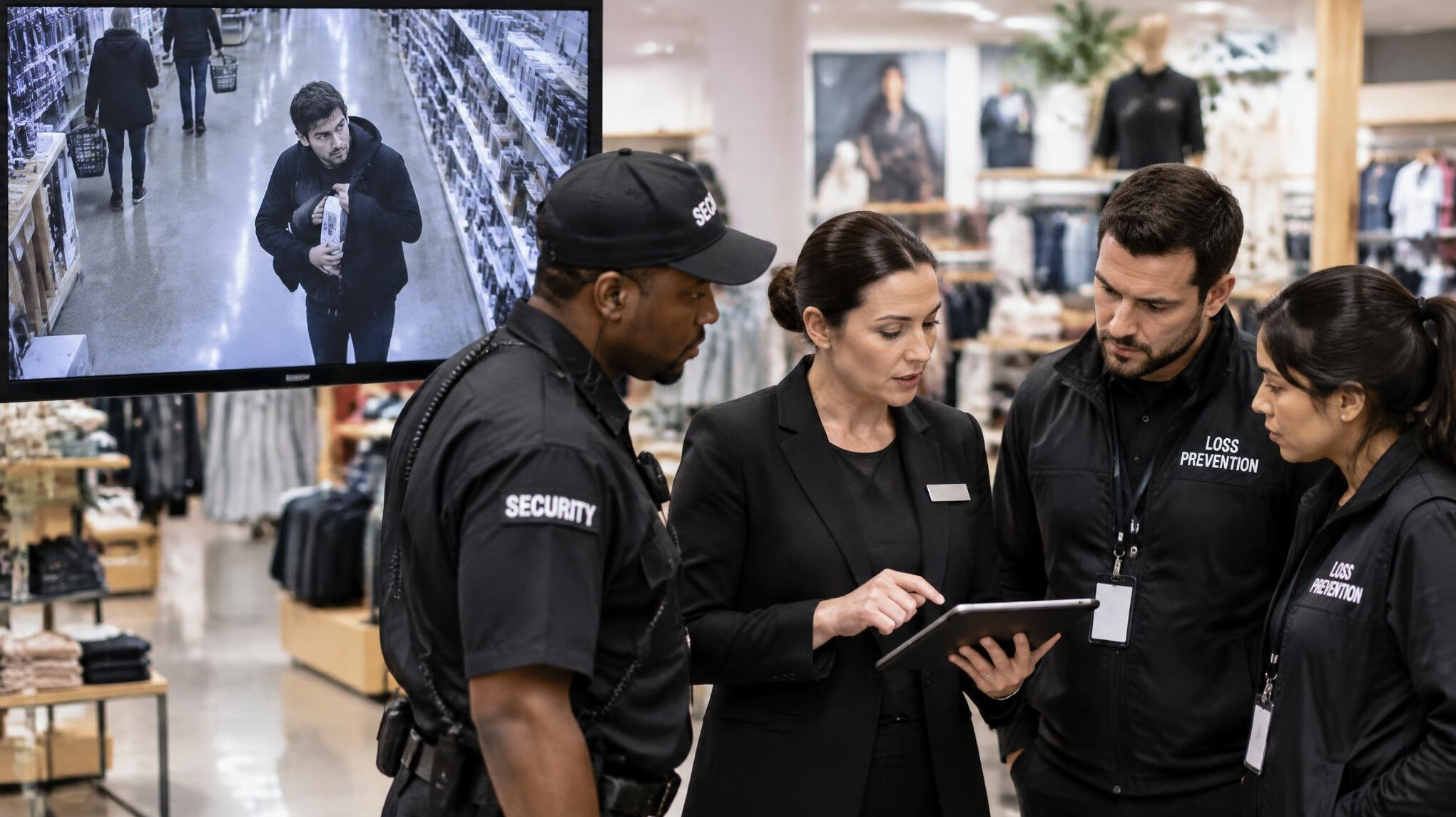 security guard in retail environment