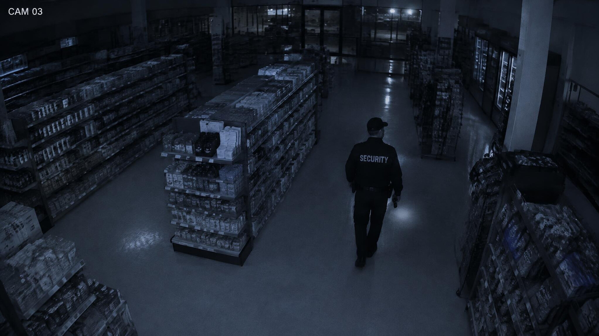 night security guard in store