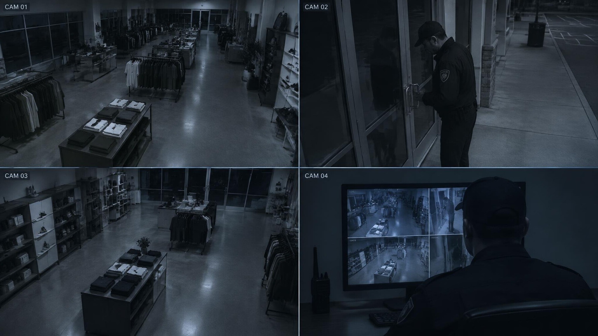 store security camera view